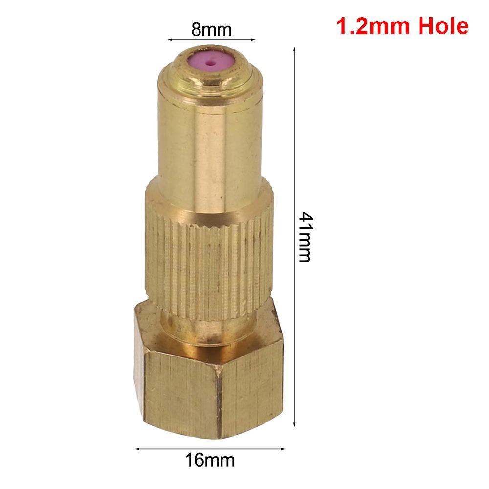 1Pcs 0.8/1.0/1.2/1.5/1.8mm Hole Brass Nozzle Garden Power Tool  Watering Irrigation System