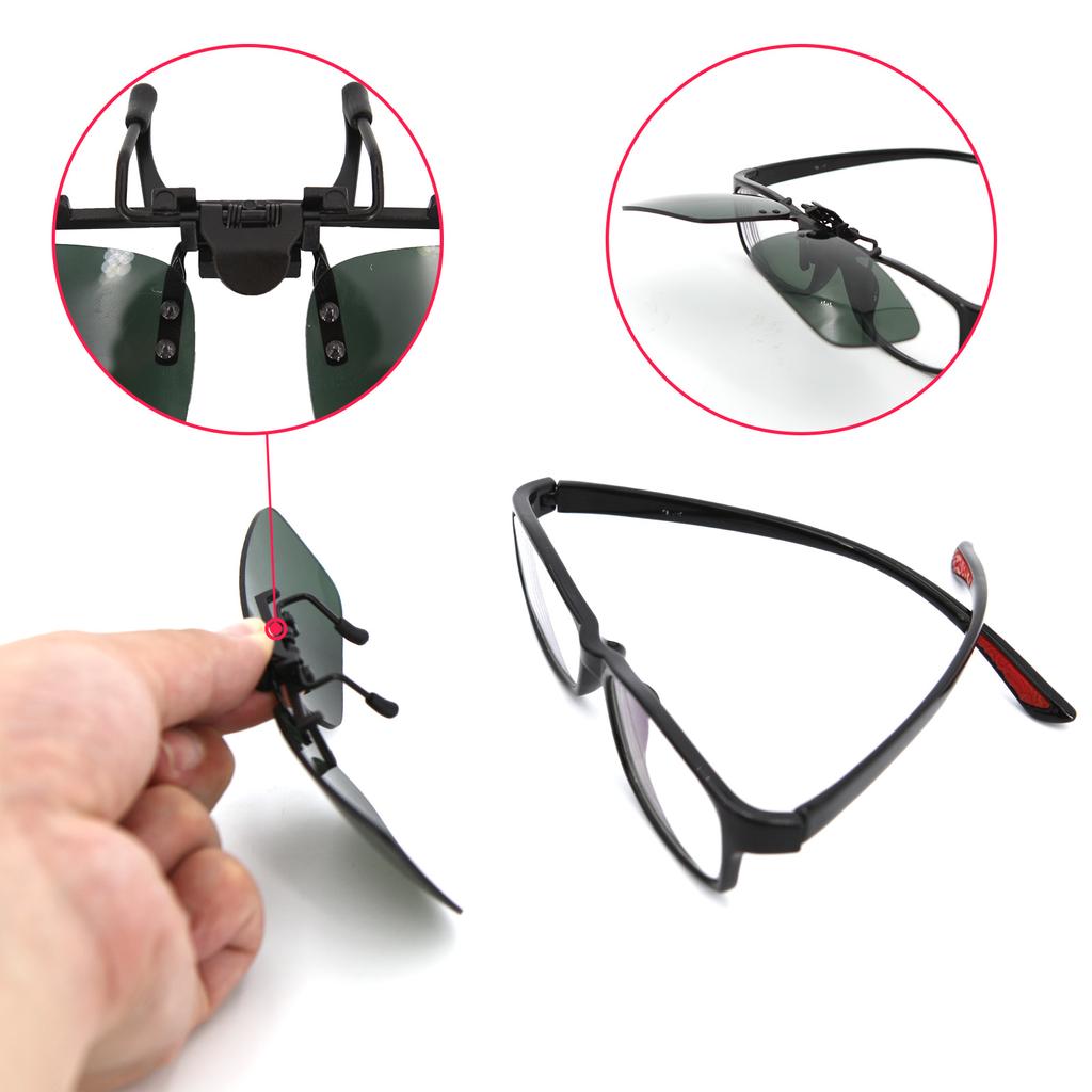 Очки для водителя автомобиля с защитой от UVA и UVB поляризованные солнцезащитные очки для вождения с линзами ночного видения солнцезащитные очки с клипсами для автопутешествий