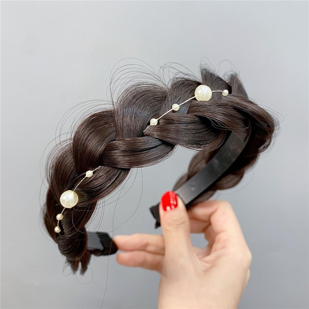 Женская повязка для волос Fishbone Braid Ленивый парик Twist Braid Повязка на голову Шпилька Bohemia Fashion Нескользящий головной убор Свадебные аксессуары для волос