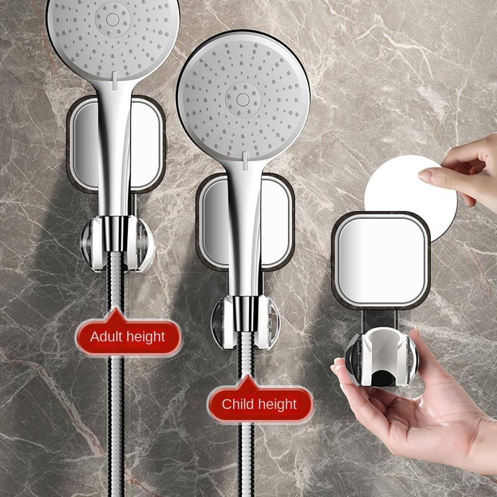 Держатель для душевой лейки на присоске, регулируемый распылитель, фиксированное основание, аксессуары для ванной комнаты