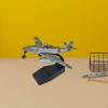 1:Модель истребителя ME262 в масштабе 72, настольное украшение для гостиной, книжной полки