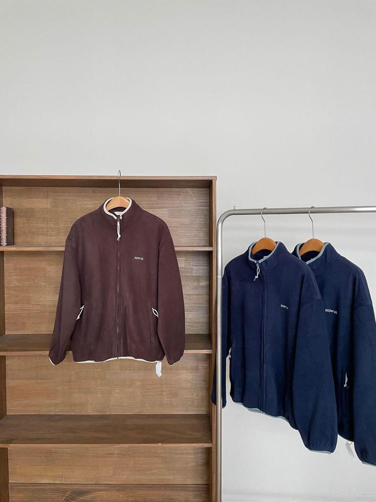 Женская ретро флисовая куртка с воротником-стойкой - стиль осени 2025