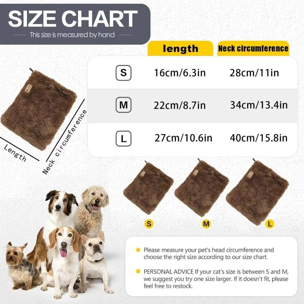 Теплый головной убор для собаки Регулируемый Защита от испуга Бандана на шею для питомца Снятие тревожности Шумозащитный Шарф для щенка для маленьких средних больших собак