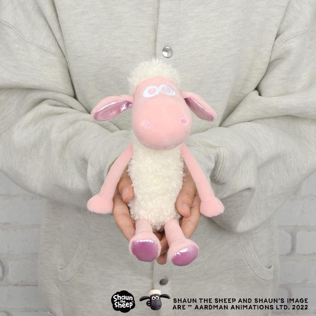 Plush Shaun the Sheep 25cm Limited Color 15th Anniversary [NICI] Pink/Glitter
