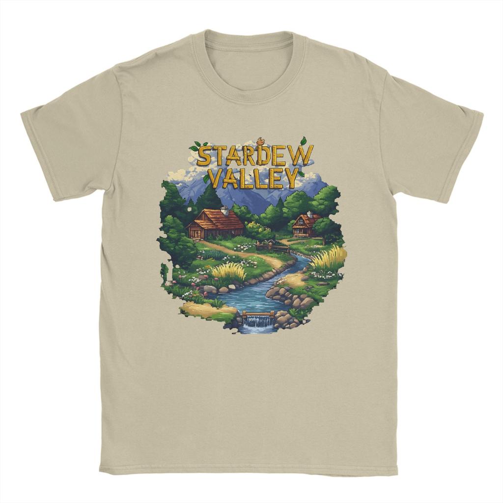 Футболка Stardew Valley Летняя Новинка Мужские Хлопковые Футболки с Круглым Вырезом Большого Размера 5XL Футболки с Коротким Рукавом Уличная Одежда