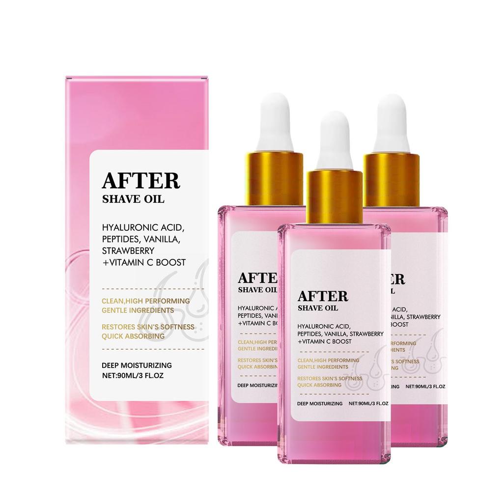Strawberry-Flavored Aftershave Oil Soothes Skin, Moisturizes, Moisturizes And Smoothes Daily Care Oil 90ml