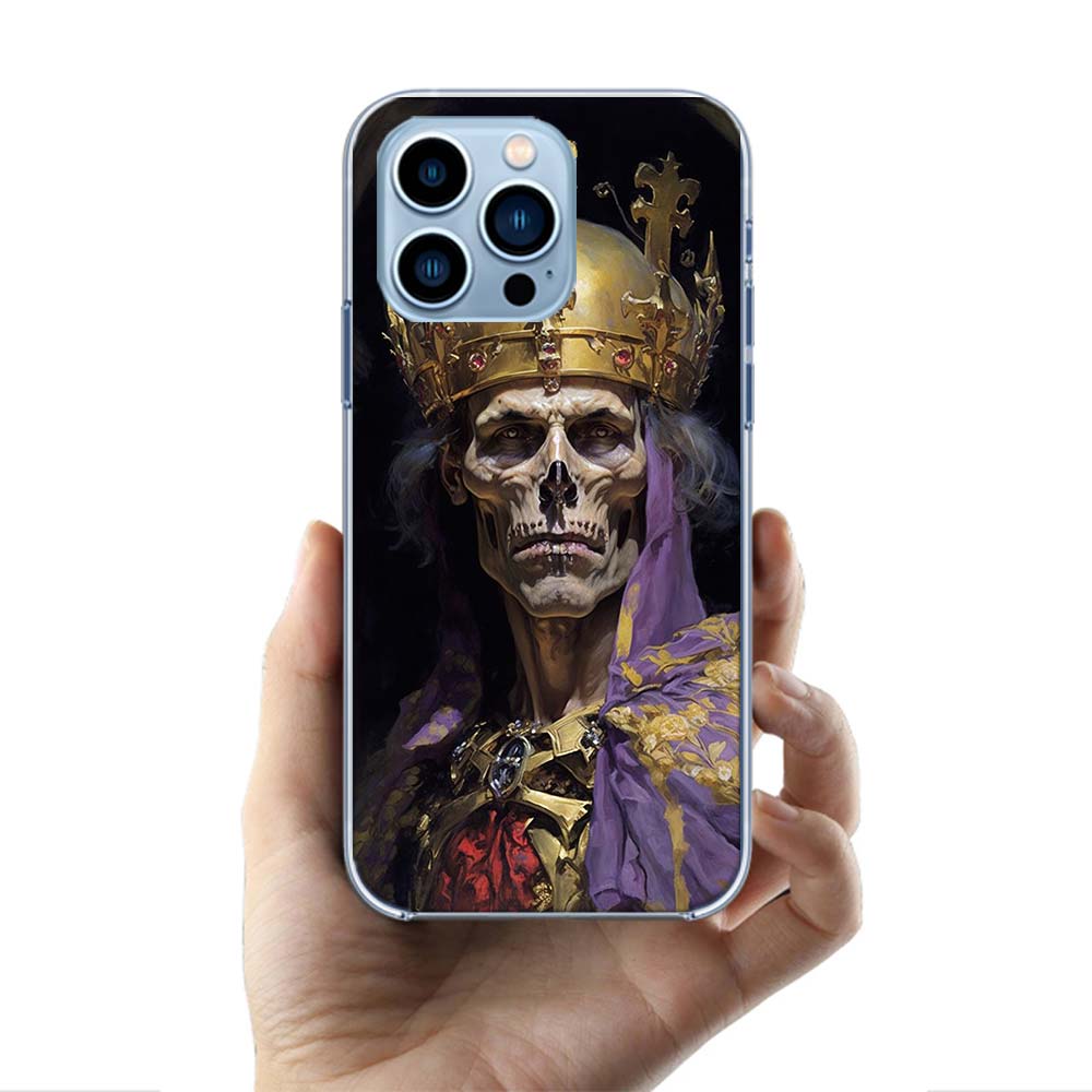 Crown Skeleton Emperor Cases Phone Case For Iphone 17E 16E 17 Air 16 Pro Max 15 Pro 14 Plus 11 13 12 Mini Cover Cases Compatible
