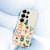 For Samsung Galaxy S25 Ultra Case Christmas Snowman Pattern Printing Straight Edge TPU Phone Back Cover