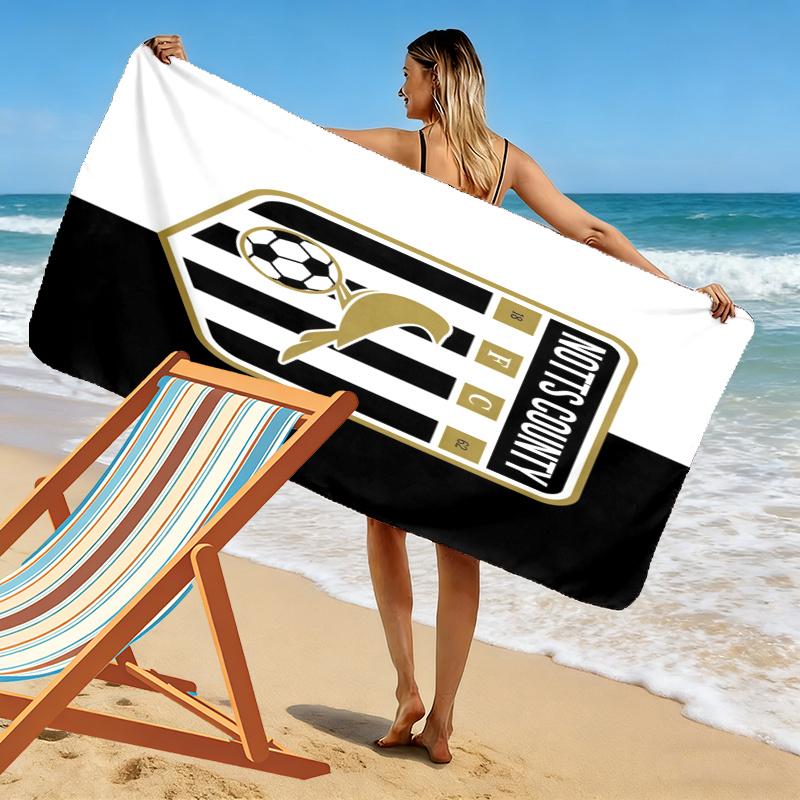 Notts County Towel, Large Soft Quick Dry Towel for Beach Camping Swimming