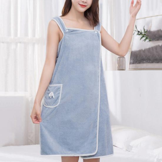 Женское носимое банное полотенце с регулируемыми лямками, мягкое, впитывающее воду, для спа на открытом воздухе