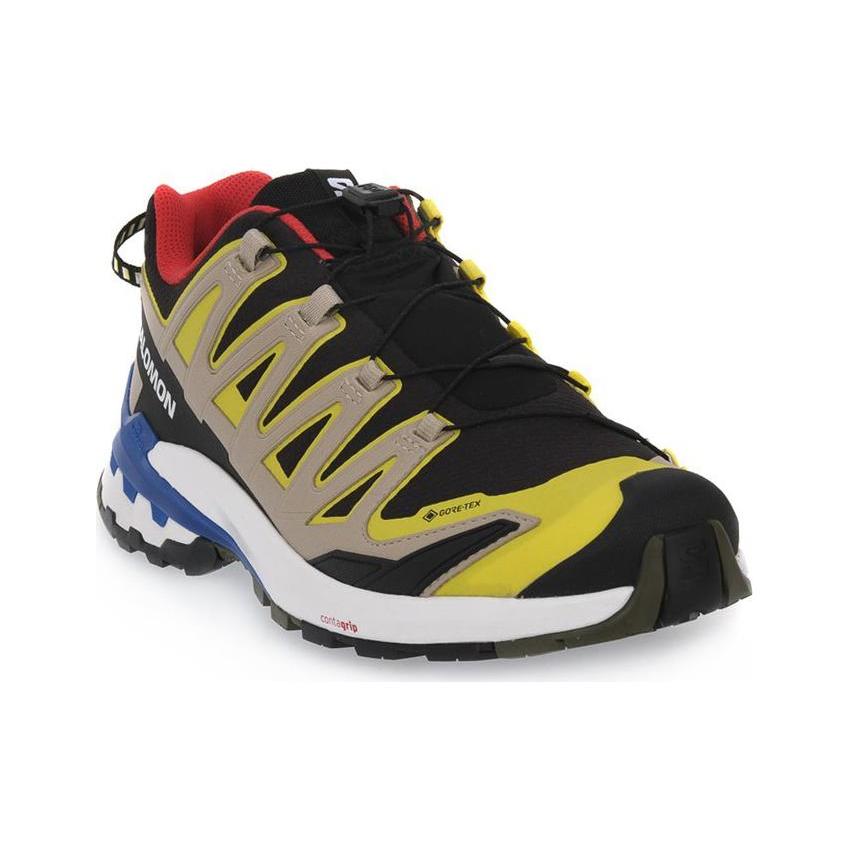 SALOMON XA Pro 3D V9 Ткань Устойчивая к истиранию Дышащая Низкие Outdoor Обувь Мужская Черный Желтый 471190