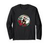 Calico Cat Santa Hat Illustration Art Nouveau Calico Cat Long Sleeve T-shirt
