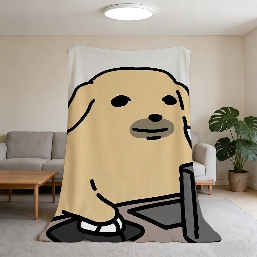 Blanket Super Warm N-Nudaeng Comfortable Plush Dog Throw Blanket Child Home Sofa Bedroom Cute Cartoon Gift