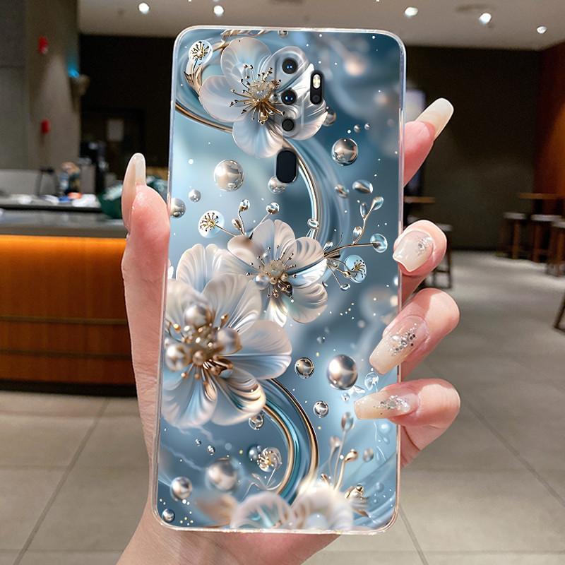 Для OPPO A9 (2020) / А5 (2020) Чехол Роскошная Мода Бабочки Цветы Прозрачный Мягкий Силиконовый Задний Чехол для Телефона Oppo A9 A5 2020
