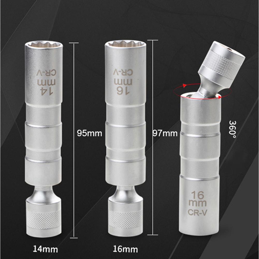 3/8-дюймовая приводная головка, 12-угловой инструмент для ремонта и удаления, универсальная втулка из хром-ванадиевой стали для