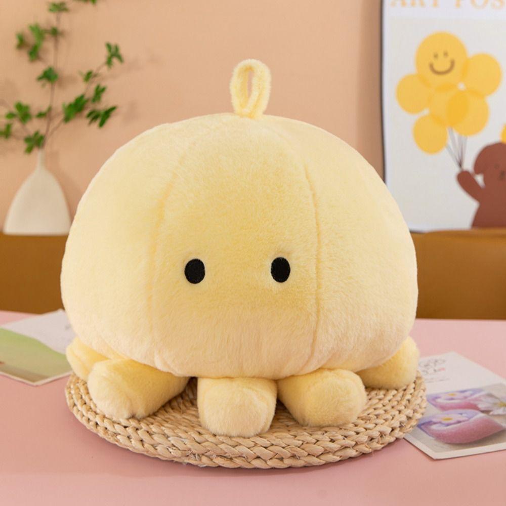 Bedroom Sofa Yellow Octopus Plush Toy Stuffed Animal Octopus Throw Pillows Children's Pillow Toys