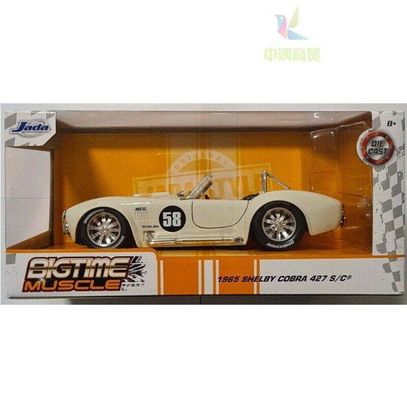 1:24 1965 Shelby Cobra 427 S/C Сплав Литье под давлением Модель Спортивного Автомобиля, Коллекционная Игрушка для Игр Детей и Подарок на День Рождения Парню