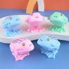 1/8Pcs Kids Wind-up Cartoon Frog Toy No Battery Required Clockwork Spring Jumping Colorful Frog Toy