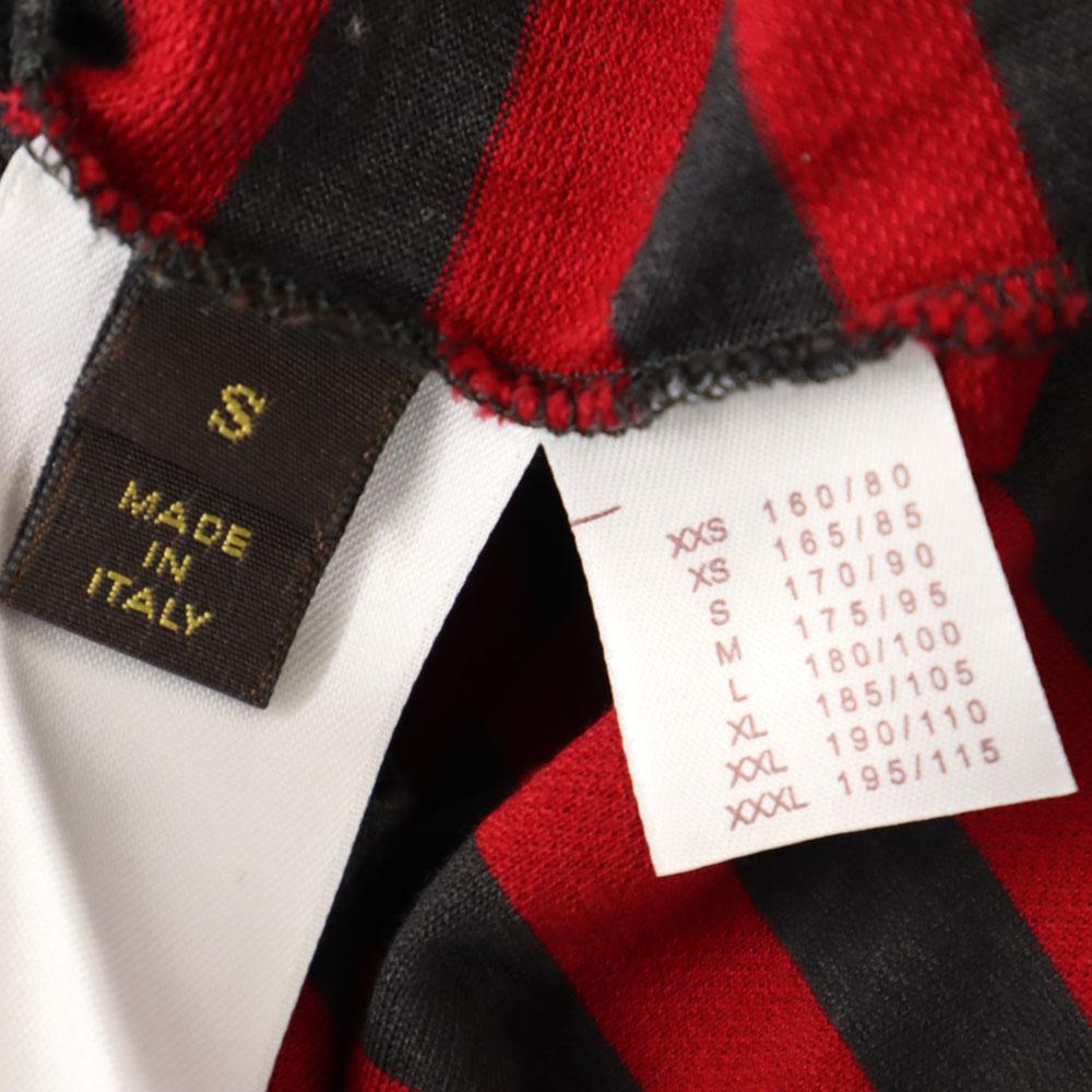 Louis Vuitton Border Pattern Short Sleeve Polo Shirt S Men's Used