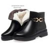 Fashion AIYUQI  Women's Winter Shoes Boots Non-slip Large Size 41 42 43 Women's Snow Boots Genuine Leather Warm Wool Mother Boots Women