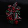1PC/2PCS Vintage Christmas Brooch Pin Bells Bows Design Premium Corsage Fashion Party Jewelry Creative Holiday Gift For Women Girls