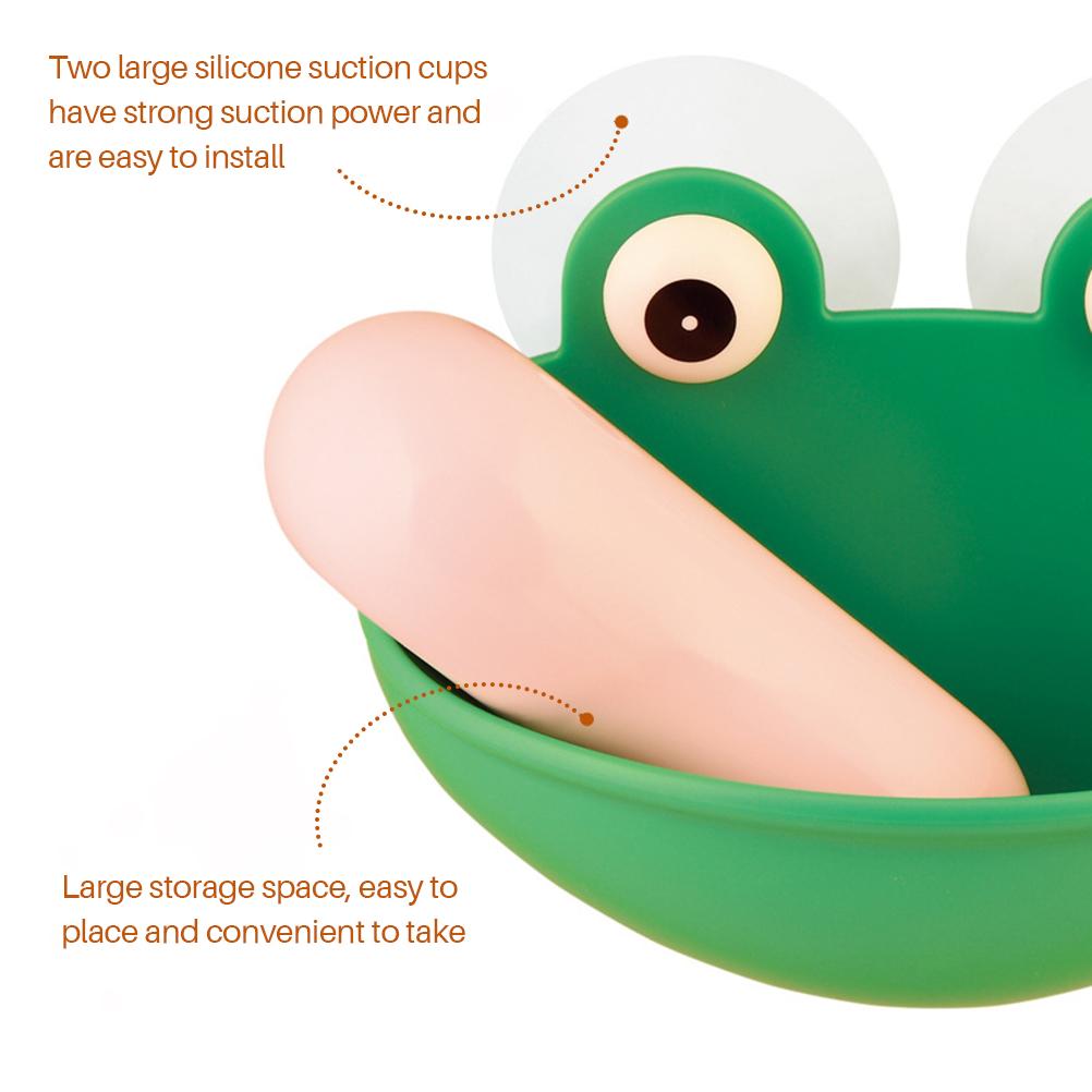 Настенная мыльница в виде лягушки с присосками