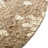 Tapis rond jute vegetale "Shine" diamètre 115 cm Atmosphera