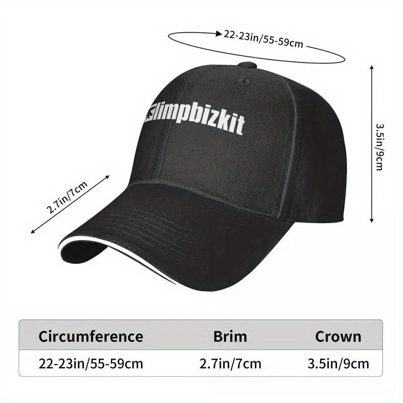 Кепка Snapback Limp Bizkit - Дышащая легкая, черная с белым логотипом и дизайном в виде костей рыбы, машинная стирка, для улицы