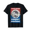 Jfk John F Kennedy For President Retro Poster Design T Shirt Vintage Washed Stylish Breathable Versatile Stretched Comfortable