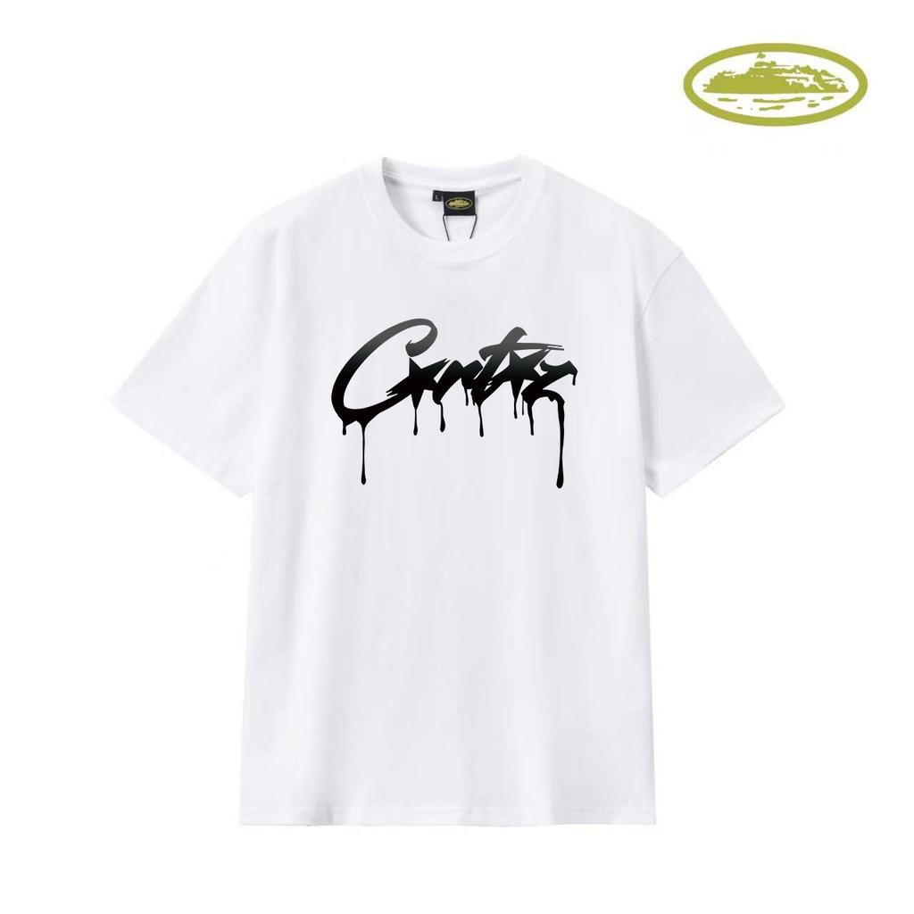 American trendy brand Corteiz Alcatraz cruise ship print loose leisure sports couple short-sleeved T-shirt