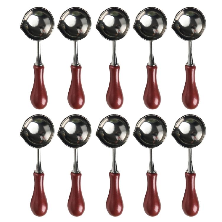 10 шт./набор Ложка для плавления воска для опечатывания Ложка для восковой печати Ложка для плавления штампа для восковой печати Конверт