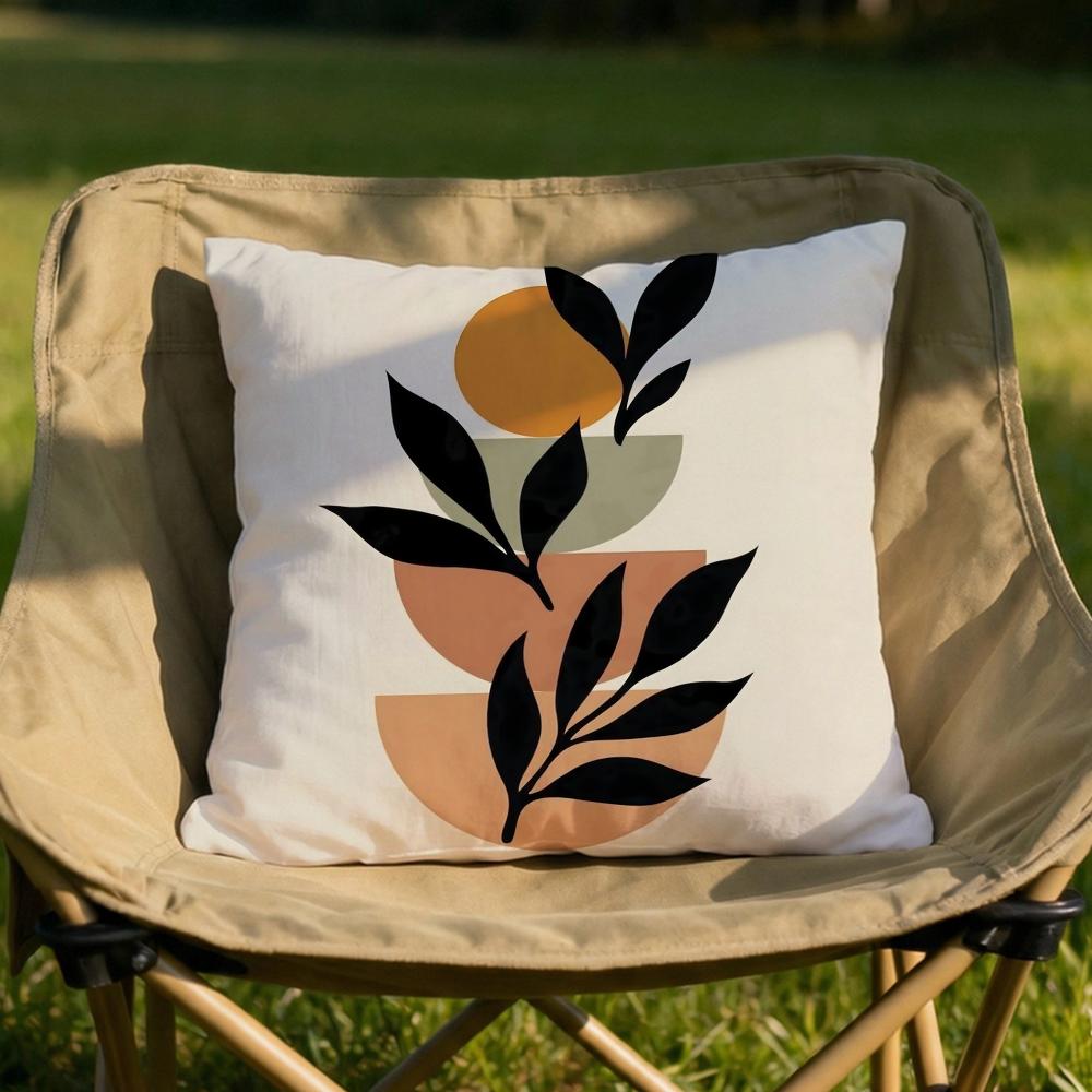 Трендовая деревенская геометрическая наволочка Мягкая двусторонняя Прочная наволочка для подушки Многоцелевое использование для дома Автомобиля Ежедневный комфорт