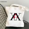 Hunter X Hunter Shopping Bag Cotton Jute Bag Eco Canvas Recycle Bag Shopper Bag Net String Bolsas Reutilizables Sacolas