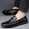 Модный Роскошный Бренд Мягкая Натуральная Кожа Обувь Мужская Мода Бизнес Кэжуал Однотонные Легкие Лоферы Мужской Британский Стиль Новая Дизайнерская Обувь