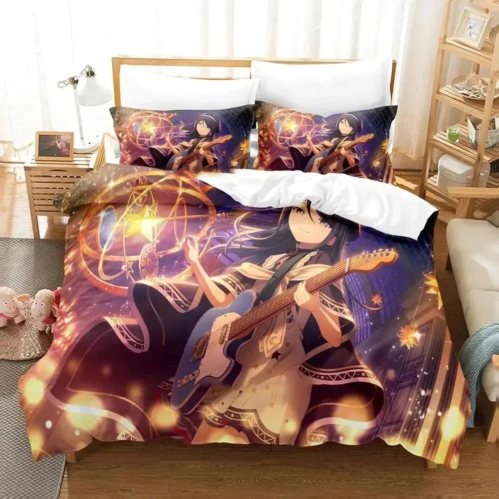 Anime Hoshino Ichika Project Sekai Bedding Set Duvet Cover Bed Set Quilt Cover Pillowcase Comforter King Queen Size Boys Adult