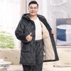 Langsha Men's Thickened Quilted Winter Pajama Set