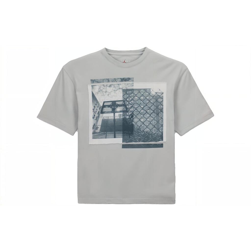 Jordan Union Series SS23 Баскетбольный принт Толстовка Мужская Топы Серый FD4247-097