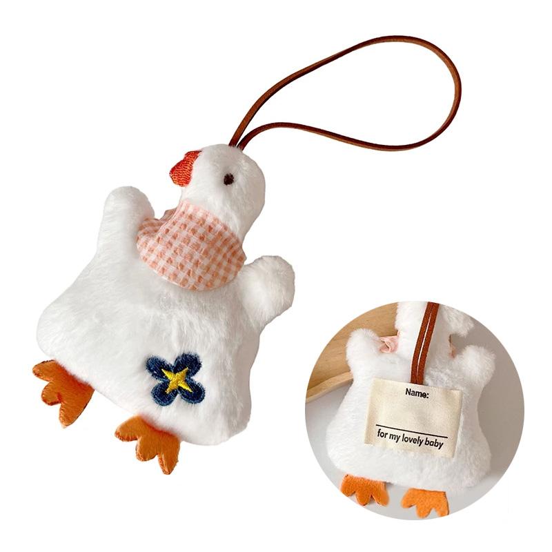 1 шт. брелок для ключей с изображением мультфильма, подвесной декор, милая сумка, брелок, креативная кукла-животное, плюшевая бирка против потери