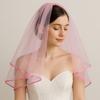 Double Mesh Bridal Veil 2 Tiers Short Veil Elegant Wedding Veil  Wedding