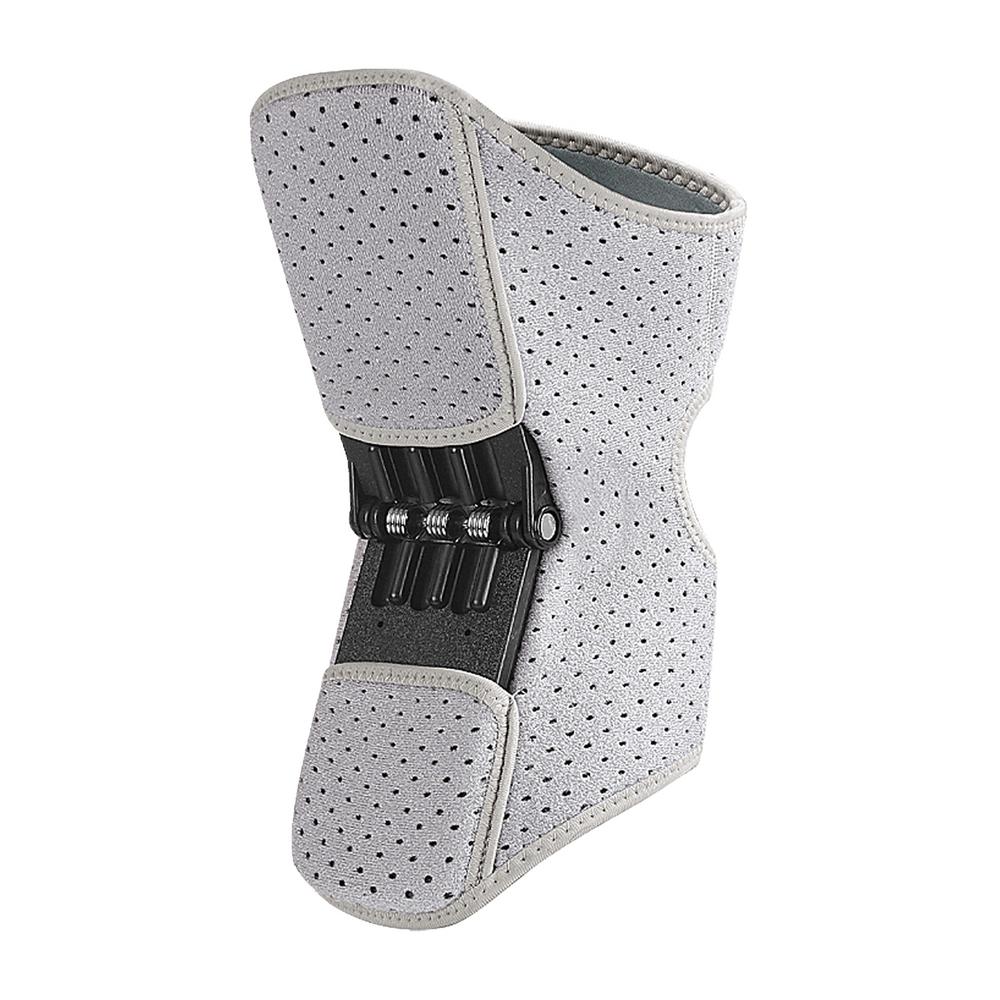 Мощный наколенник, поддержка суставов, регулируемый дышащий, пружинный наколенник, мощный подъемный пружинный стабилизатор колена, накладка для бега