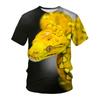 Hip Hop Summer Short Sleeve T Shirts Snake Series 3D Printed T Shirt Streetwear Men's Animal Tees Casual Outfit