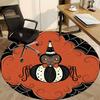 1pc Halloween Spider Office Round Area Rug, Indoor Mat Suitable For Office, Under Office Chairs Bedroom Living Room Home Decor, Room Deco, 119
