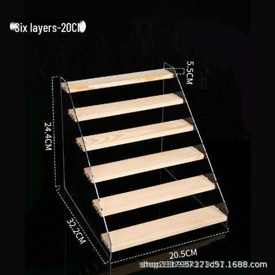 Acrylic Two-Tier Bubble Mart Doll Display Stand