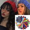 LETAPI Fashion Women Bandana Scarf Girls Kids Punk Square Bandanas Headwear Bohemian Head Scarf Headbands Hair Accessories