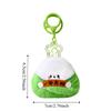Ornaments Dragon Boat Festival Keychain Green Zongzi Food Shape Car Pendant  Backpack Decor