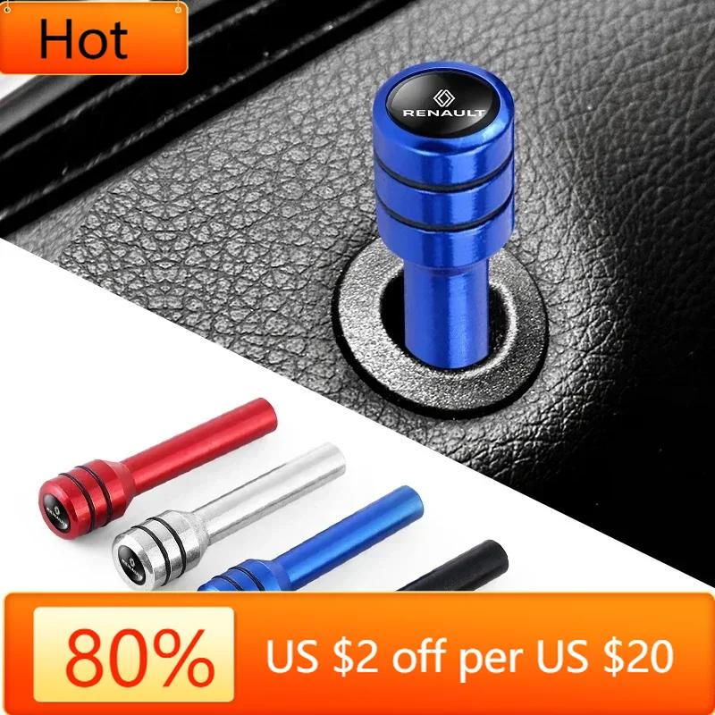 2026 Hot For Renault Interior Stickers 2/4Pcs Car Door Lock Pin Door Lock Rod Car Knob Pull Security Insurance For Renault DACIA Y999