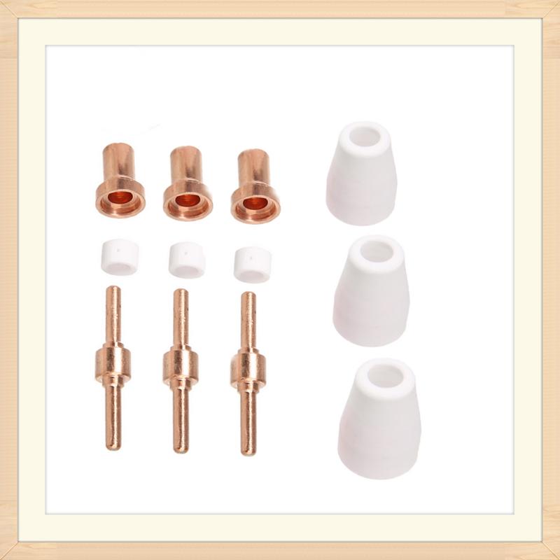 60 шт. Керамический + металлический плазменно-воздушный резак расходные материалы удлиненный наконечник сопла электрод для горелки PT31 LG40 CUT-50D