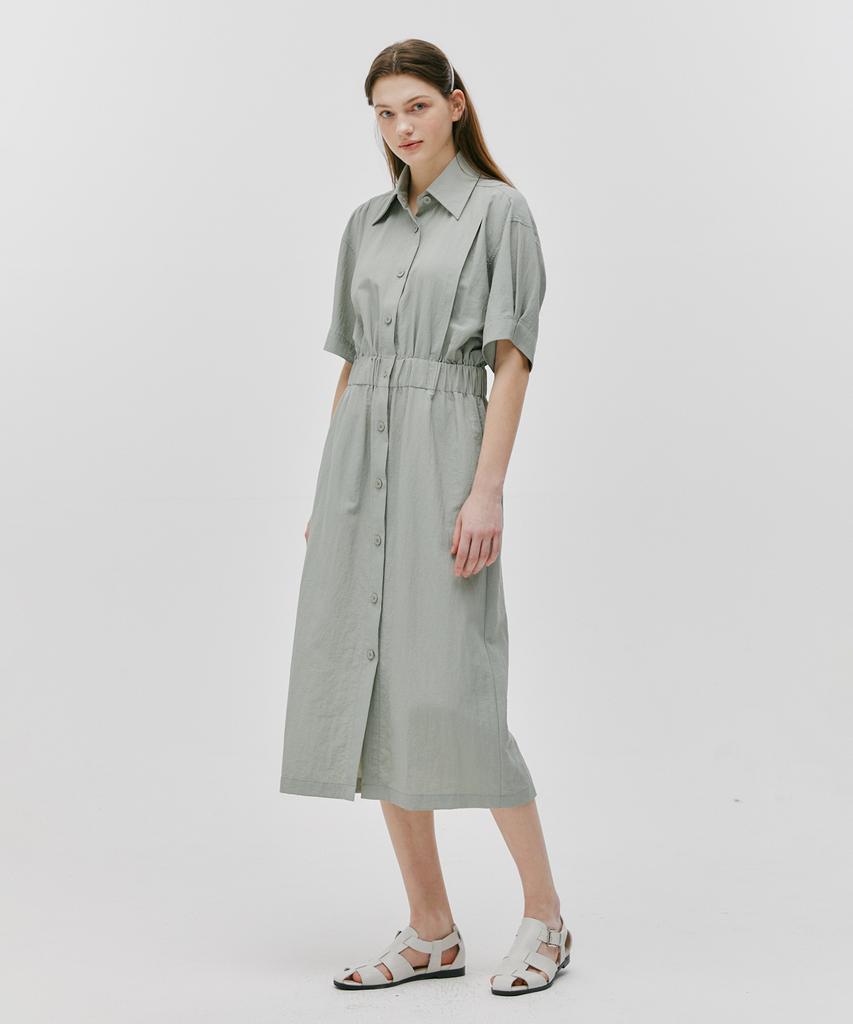 Ost Kaka Tina Shirt Dress Light Khaki