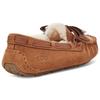 UGG Dakota Leather Bow Comfortable Warm Casual Flat Shoes Women Shoes Chestnut-Brown 1118914-CHE