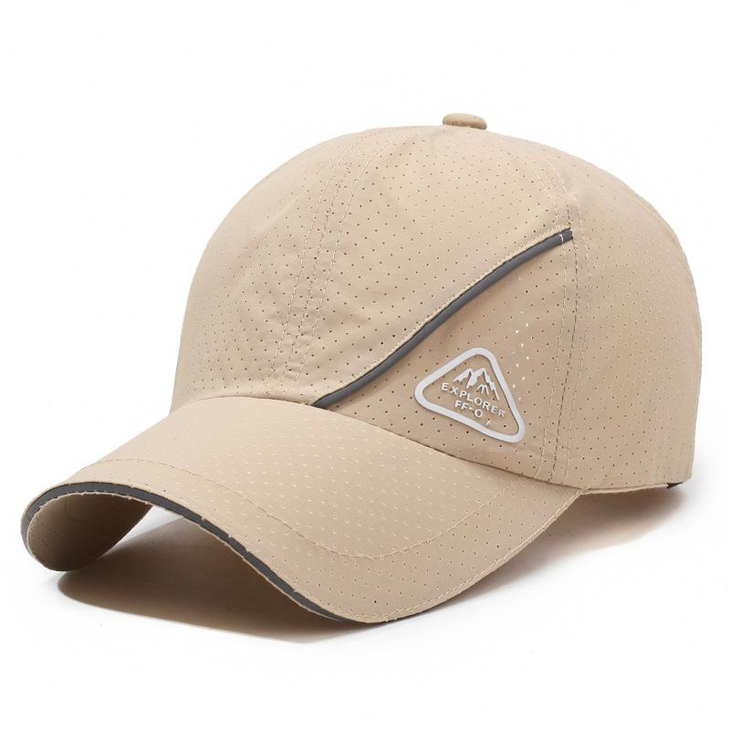 Summer Quick-Drying Sun Hat Men's Breathable Cap Multifunctional Reflective Strip Thin Baseball Cap